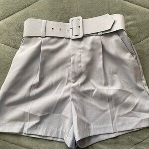 Forever 21 Light Blue Slack Shorts with Belt